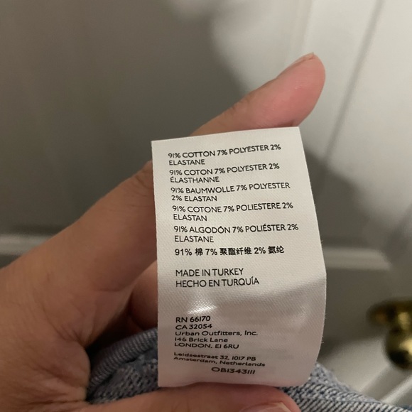 Free People Jeans Cross My Heart Slim Straight Jean Blue Size 30 We the Free - Picture 7 of 7